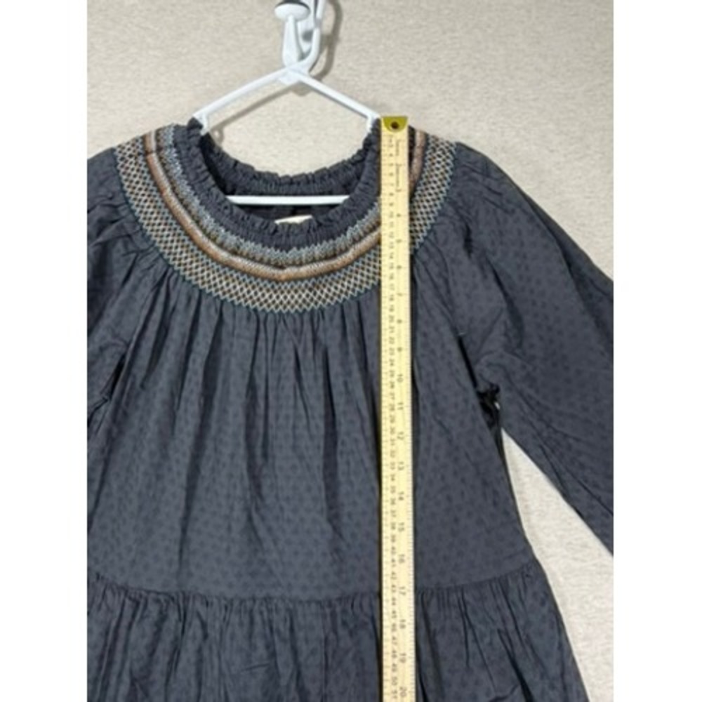 Universal Thread Maxi Dress Womens Small Grey New Boho Smocked Embroidered - Picture 2 of 8